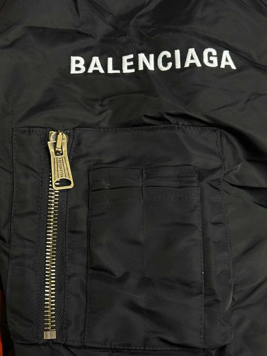 Бомбер BALENCIAGA чорна куртка черная курточка opium black WFP archive