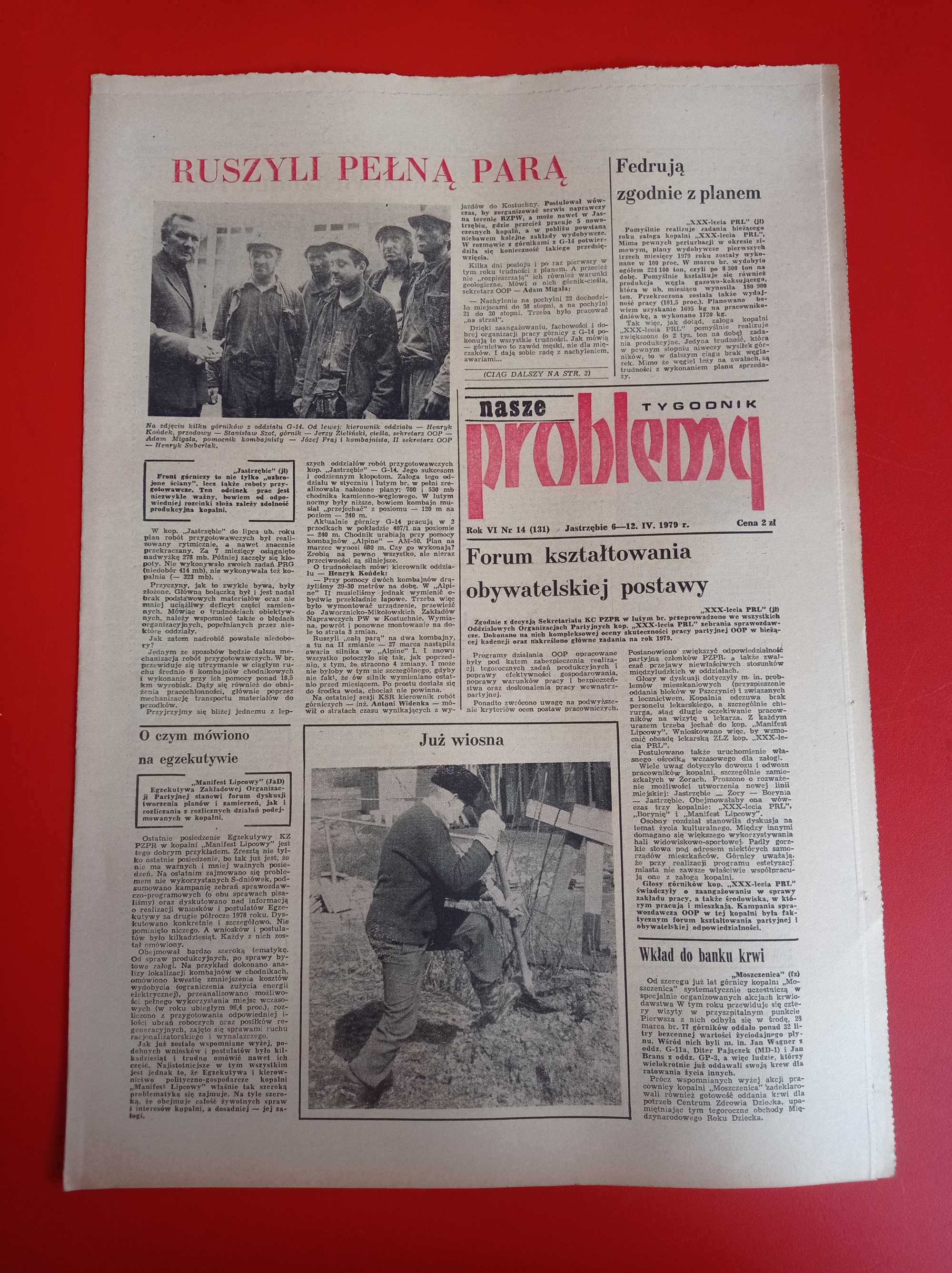 Nasze problemy, Jastrzębie, nr 14, 6-12 kwietnia 1979