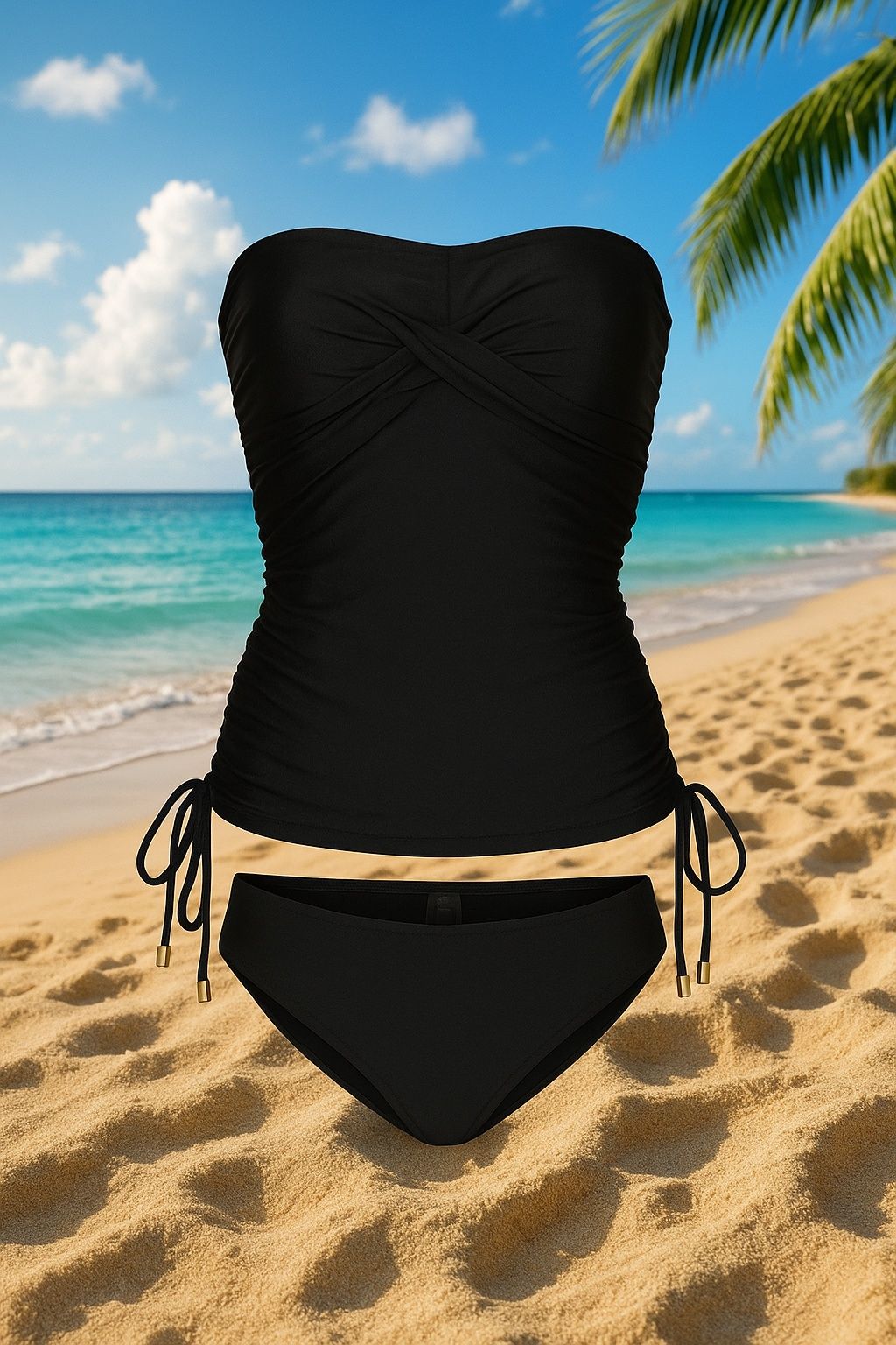 Stylowe tankini Bonprix M - letni look, usztywniane miseczki