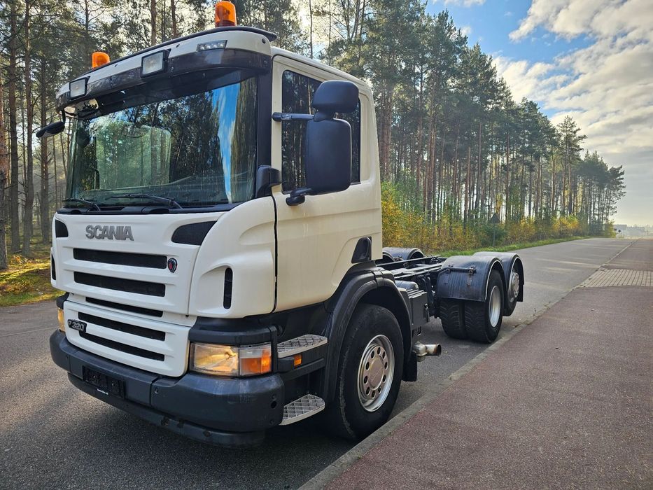Scania P320 , 6X2  Euro 5 , 2011, 398000km , Full Air ,Beczka , Solarka ;3.60 m rozstaw o