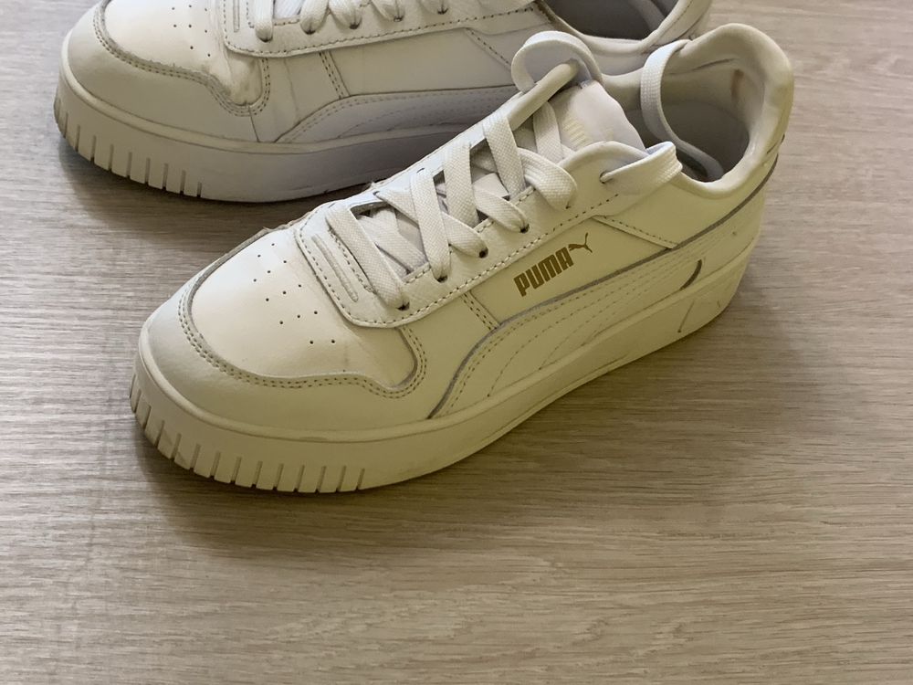 Puma оригінал, кеди кросівки жіночі білі, 37/23