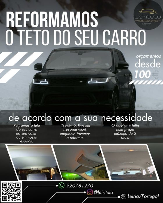 Reforma de tetos de veiculos - desde 100€