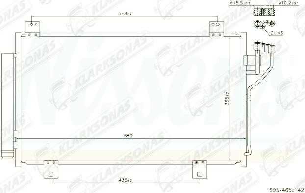 кондиціонер MAZDA 3, 06.2013 - 03.2019 GHR161480