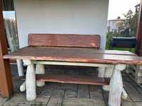 Stół i ława- drewno