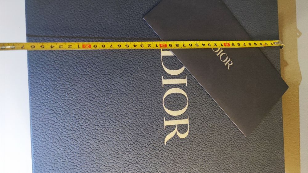 Pudełko średnie Dior z kopertą granat karton prezent