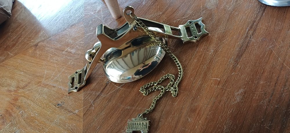 Vintage dzwonek ścienny mosiądz S.F.Co. lata 80-90