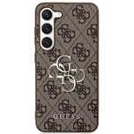 Etui Guess 4G Big Metal Logo na Samsung Galaxy S24 - brązowe