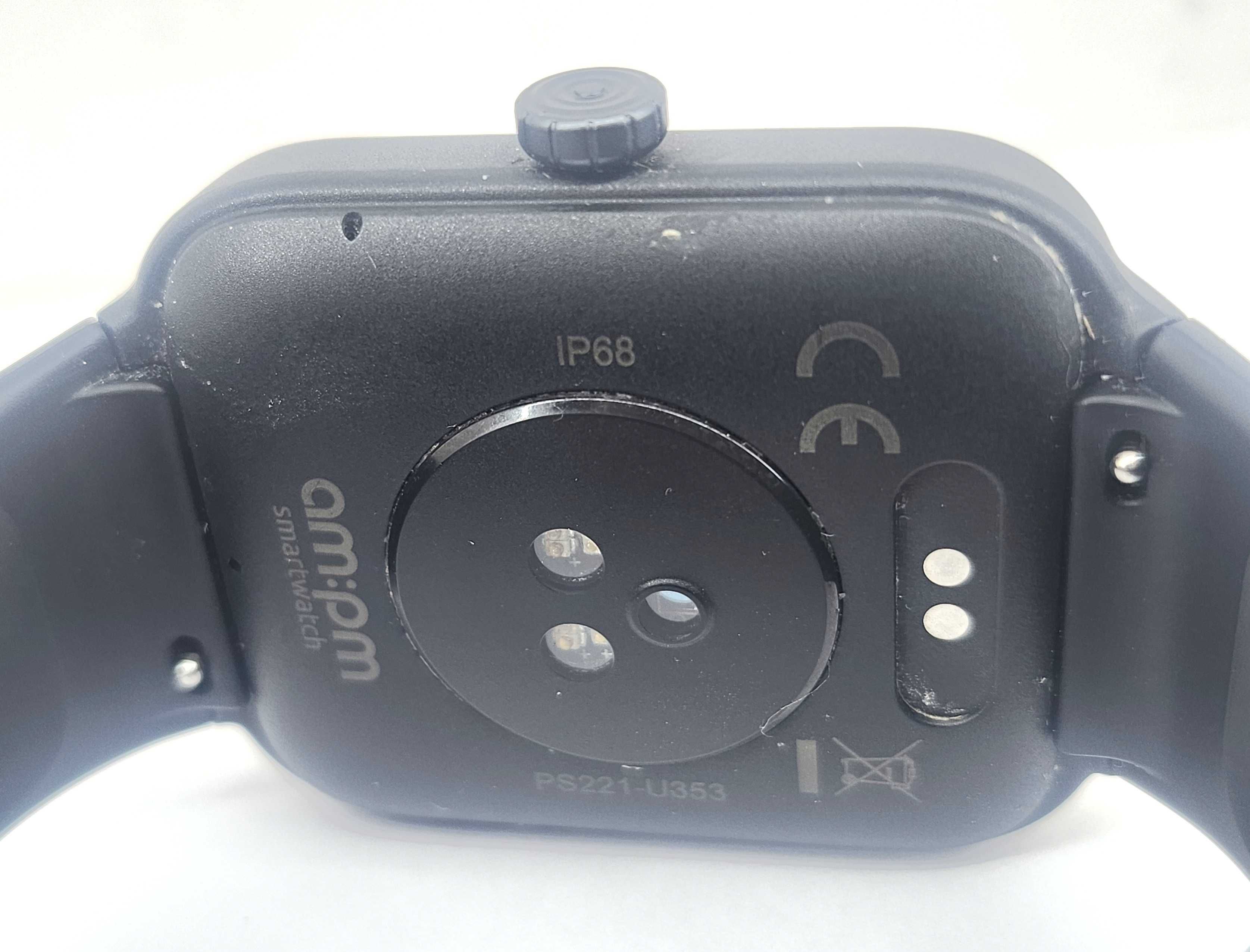 SMARTWATCH AM:PM 221 PS221-U353-K1 zegarek czarny uniseks kardio