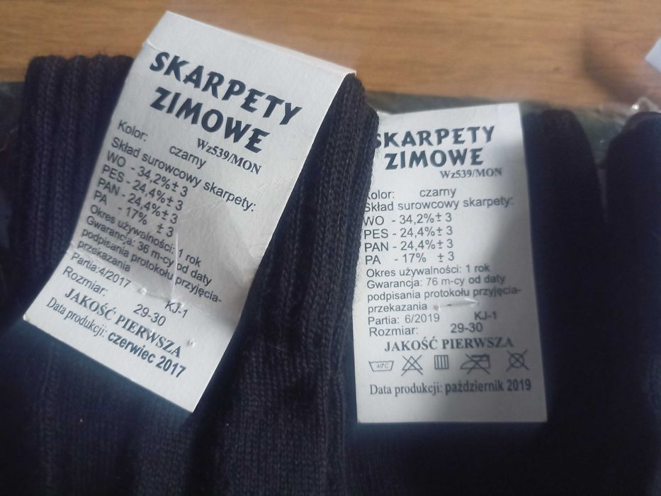 Skarpetki zimowe mon -rozmiar 29-30