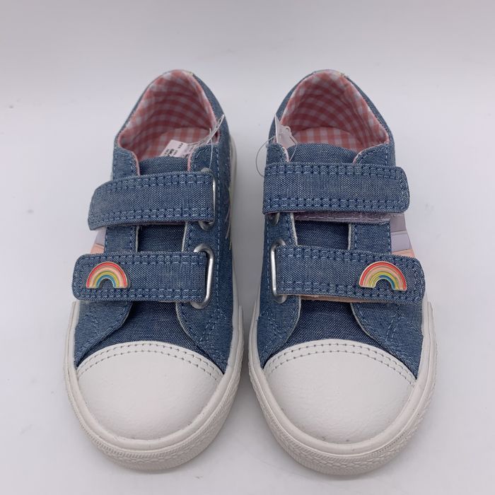 Buty dziecięce sneakersy trampki na rzepy Next kolorowe rozmiar 25,5