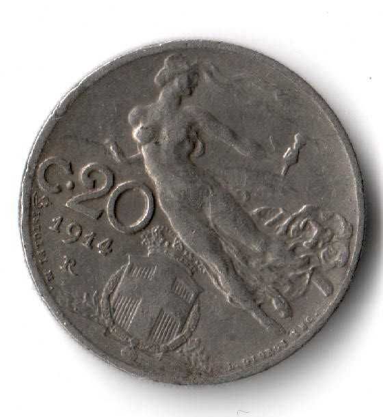 20 centesimi 1914 Włochy  Nr.39