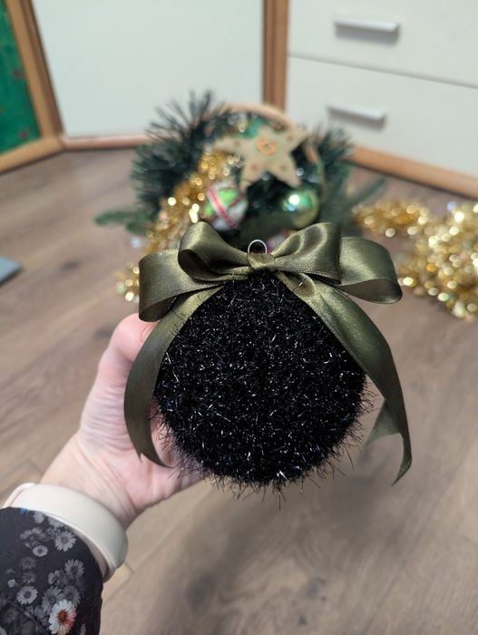 Іграшка на ялинку Прикраса на ялинку Новорічна прикраса куля Різдвяна