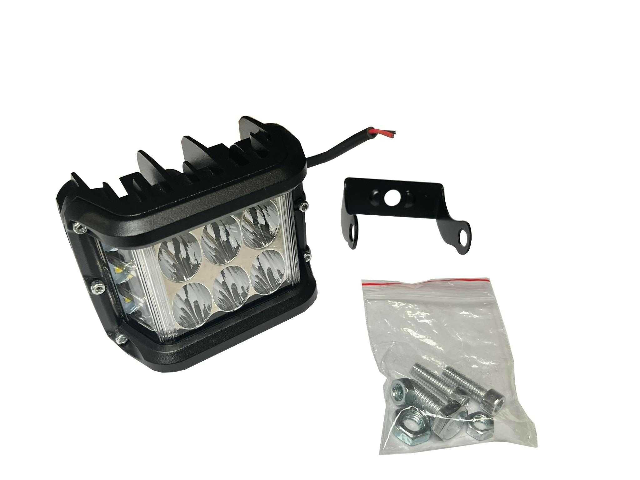 Lampa przednia LED z doświetleniem zakrętów LED bez zakłuceń 12LED 27W