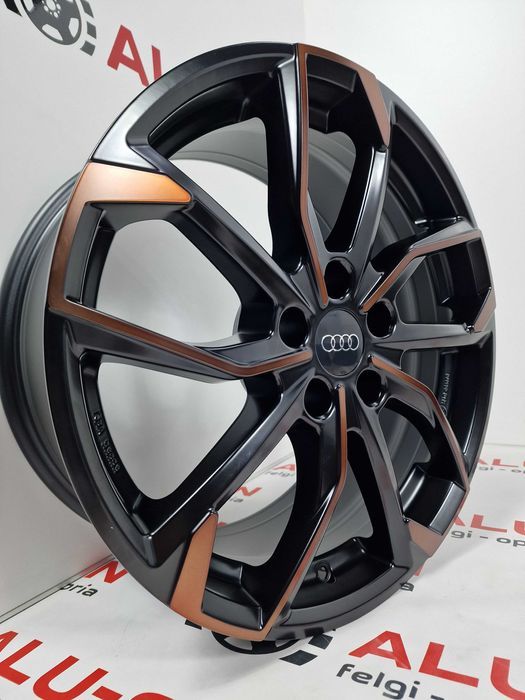 NOWE oryginalne alufelgi AUDI 19" 5x112 A4 A5 A6 A8 Q5 Q7 Czarny Miedz