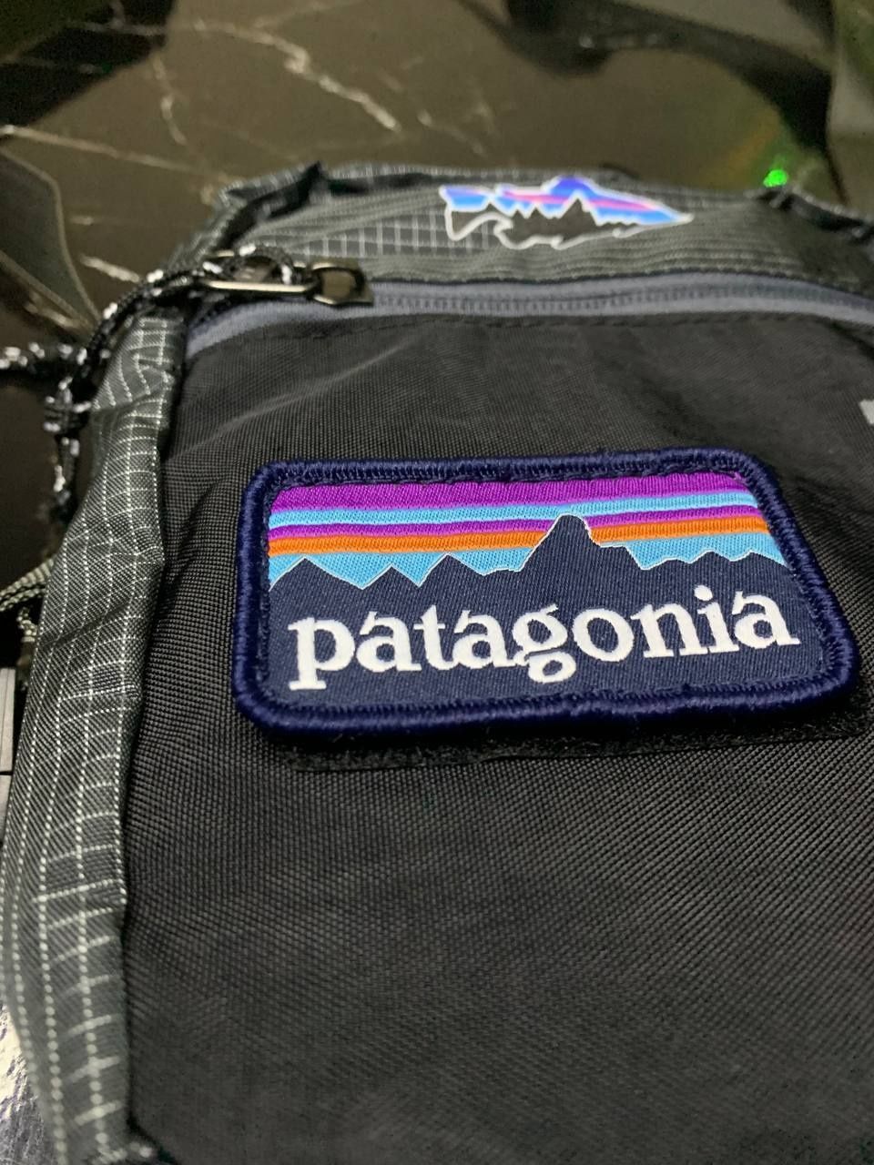 Сумка Patagonia на goretex с патчем (мессенджер/барсетка патагония)