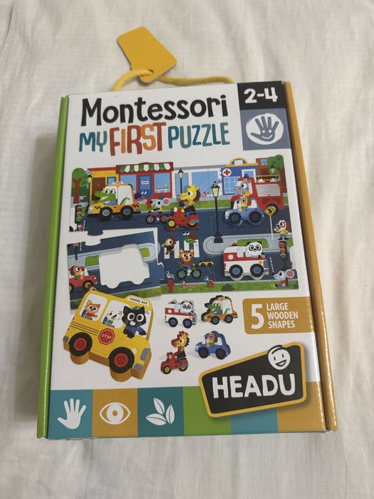 Монтессорі пазли «Місто» 2-4 роки