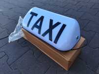 Podświetlany Kogut TAXI Lampa Szpakówka Biały Duży 35cm