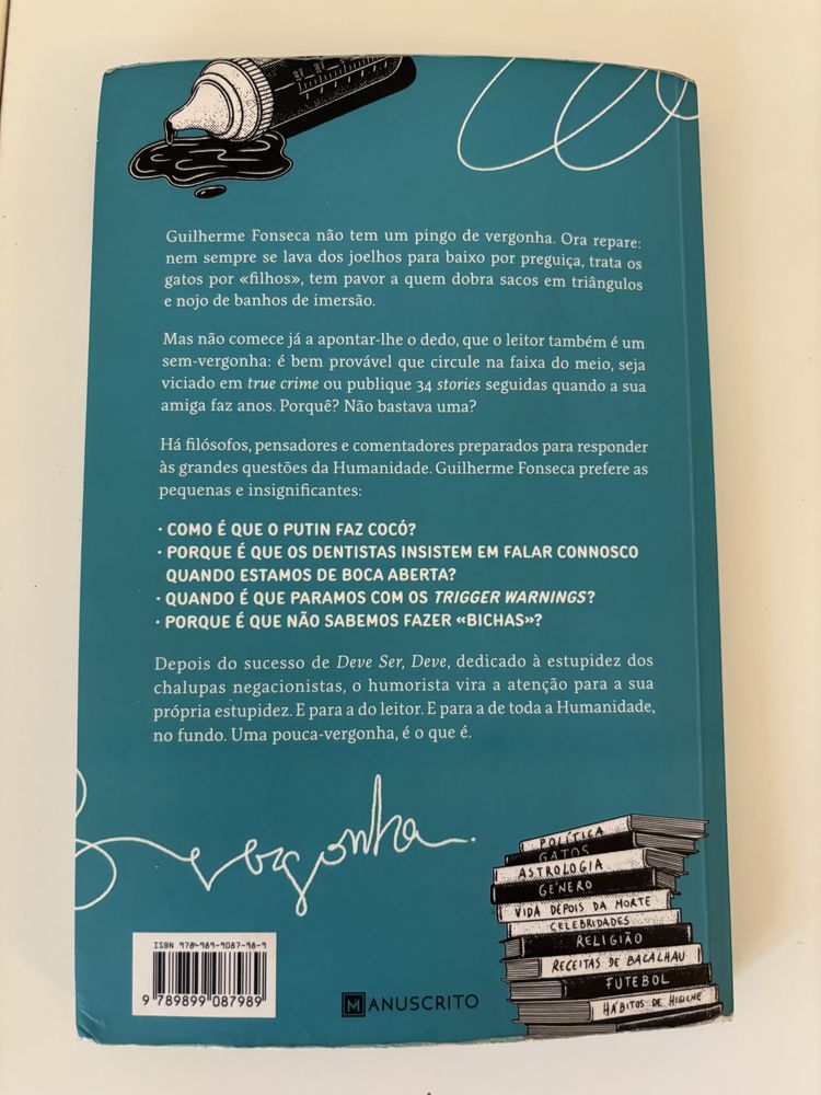 Livro “Que Pouca Vergonha”
