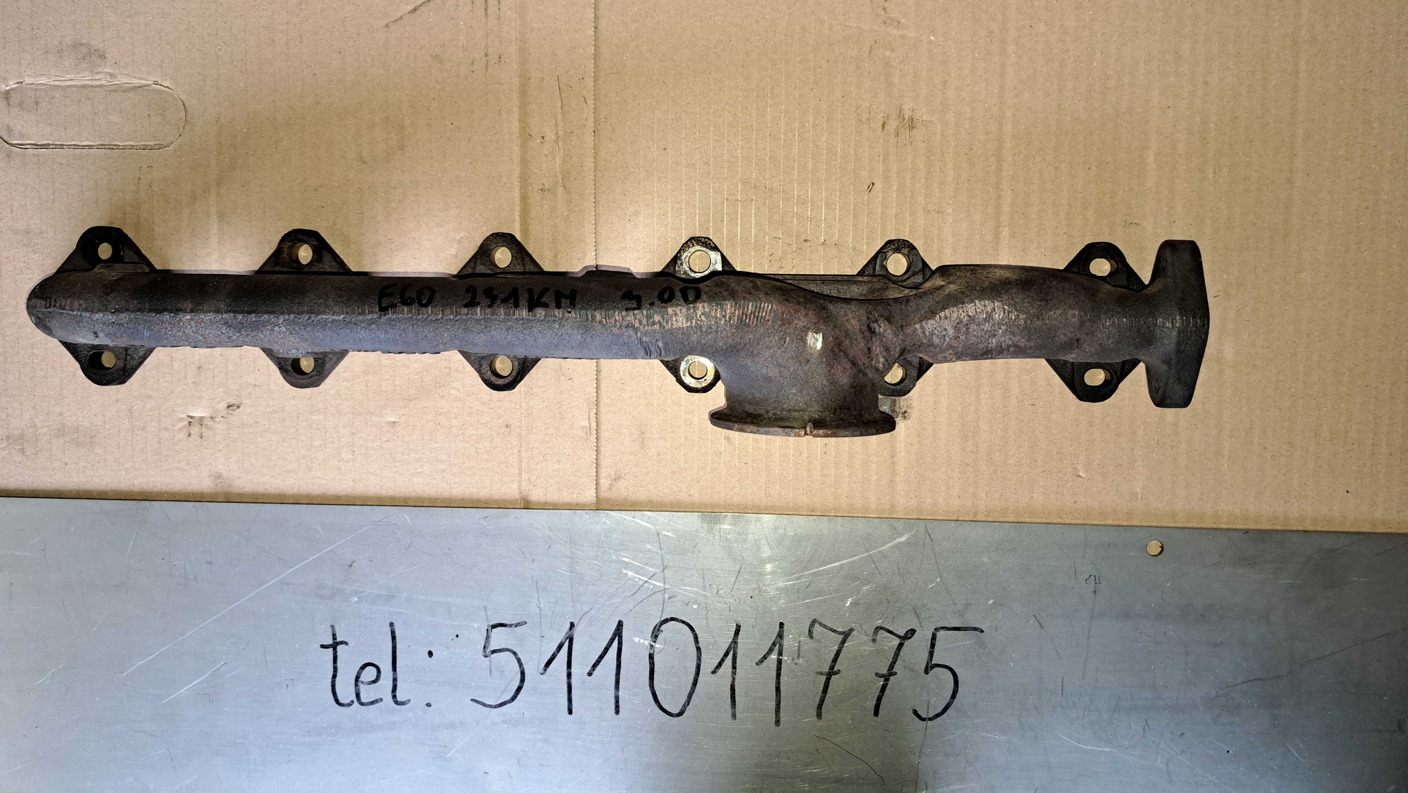Kolektor wydechowy BMW e60 M57D30 231KM 7.7.9.6.8.8.6 polift