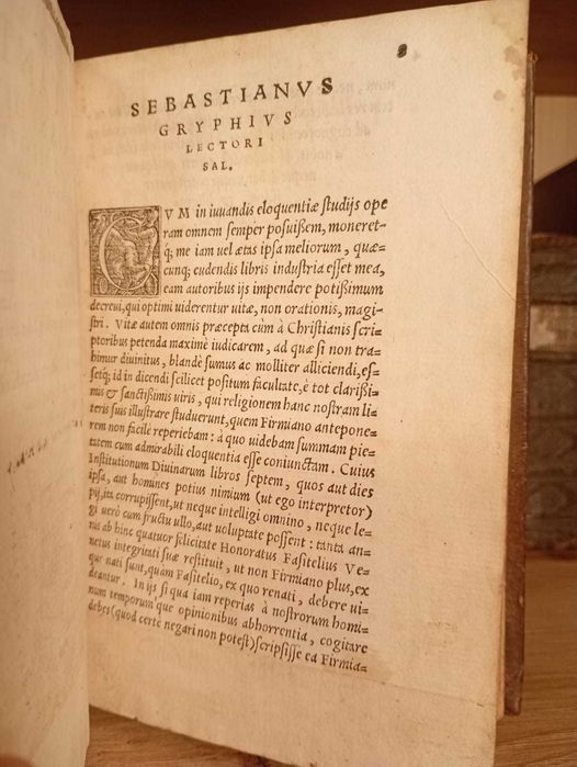 Starodruk 1541 6/6 O Naukach Boskich Lucjusza Coeliusz  - Apologetyka