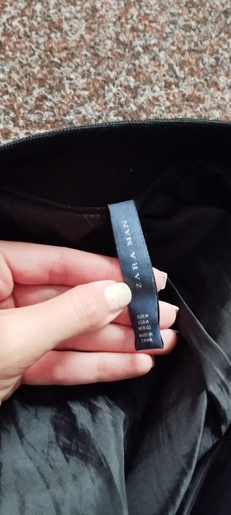 Оригінал Zara новий бомпер бомбер чоловічий куртка кожана