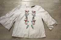 Блуза zara в стиле вишиванки