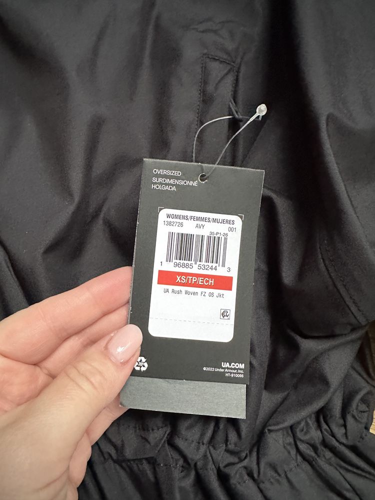 Вітрівка куртка на літо для бігу under armour rush woven xs s m l