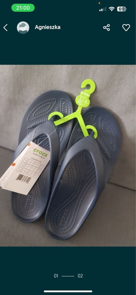 Crocs Kadee II Flip rozmiar  36 - 37