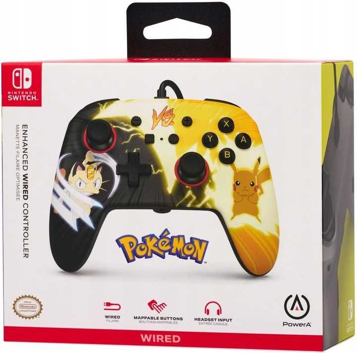 Kontroler POWERA Pokemon: Pikachu Vs. Meowth Nintendo Switch