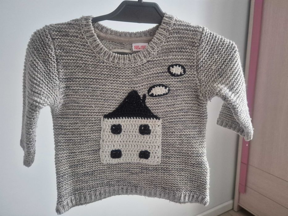 Ciepłe ubranka na zimę dla dziewczynki 74 zestaw