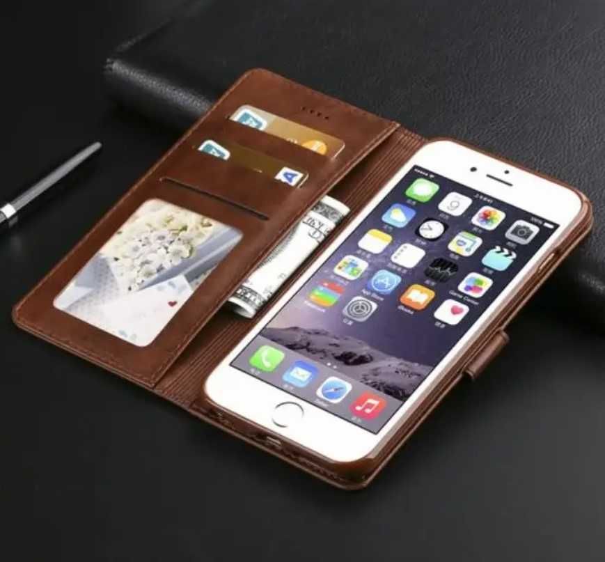 Кожаный чехол книжка на для iPhone 7 / 8 чехлы айфон SE 2020