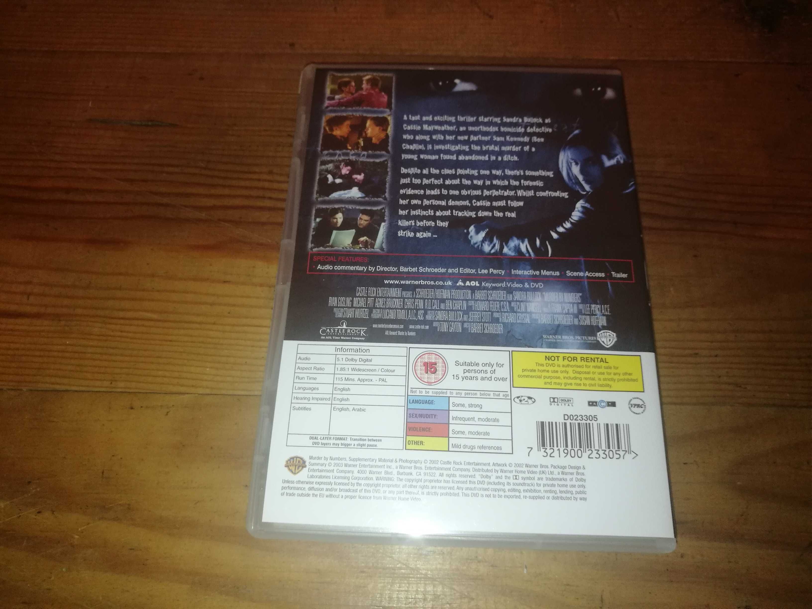 MURDER BY NUMBERS	DVD (legendagem em Inglês)