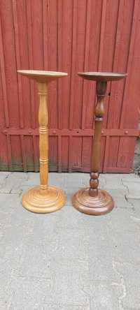 Dwa kwietniki drewniane stojące 75cm