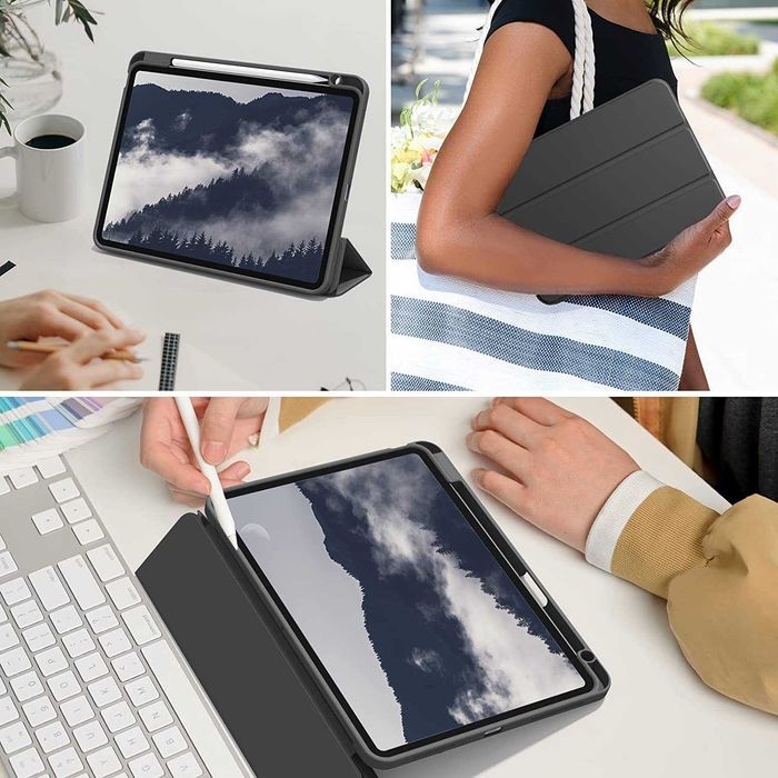 ZOYU Etui iPad Air 5 / iPad Air 4 10,9  stojak Pencil smart czarne