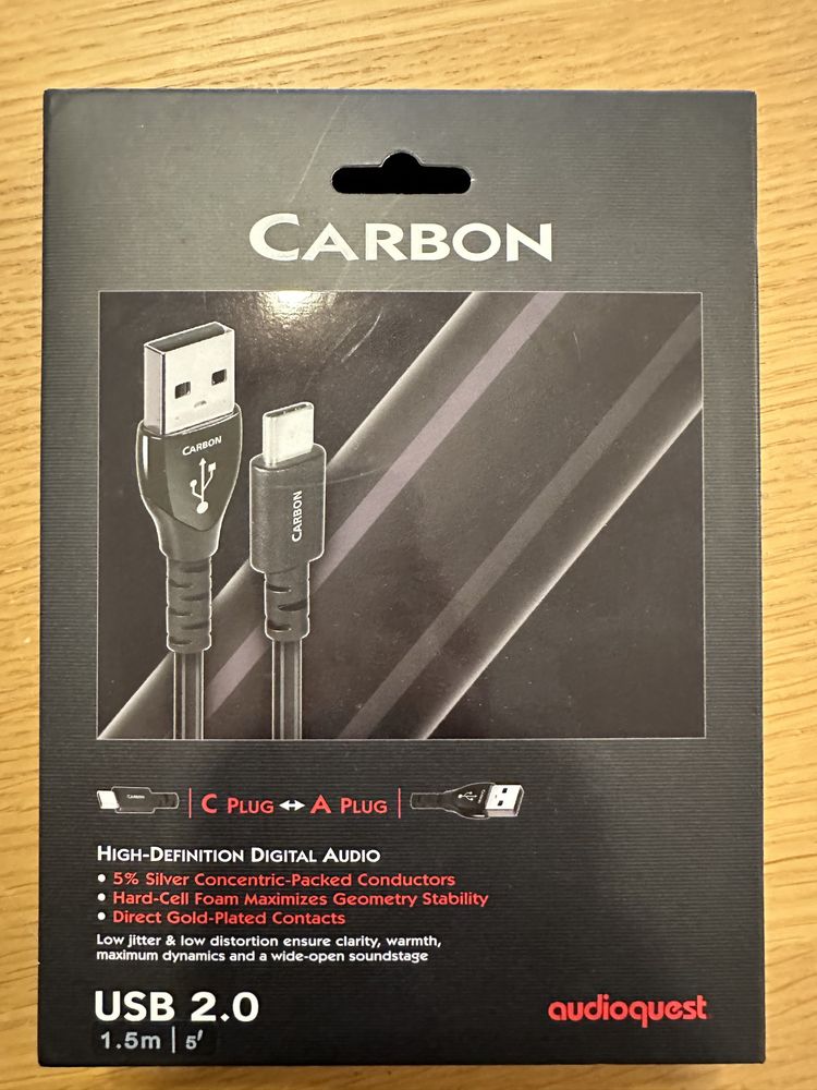 Audioquest Carbon USB 2.0 A  - C  1,5 metros