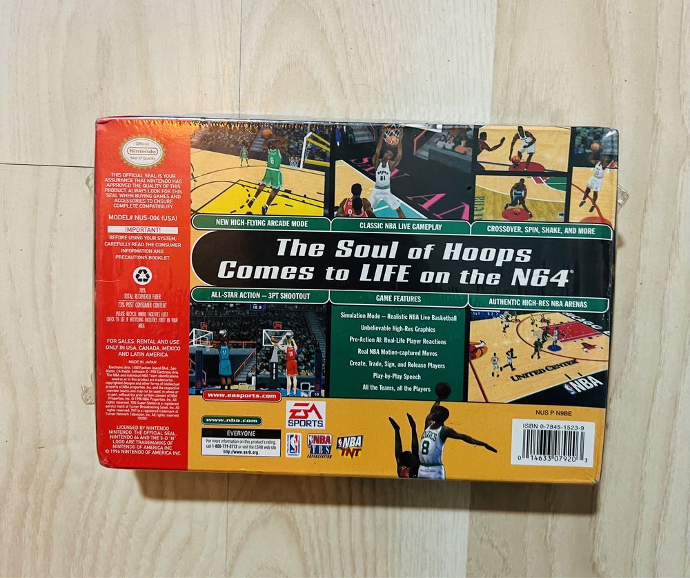 NBA LIVE 99 na Nintendo 64 !!! Nowe i zafoliowane !