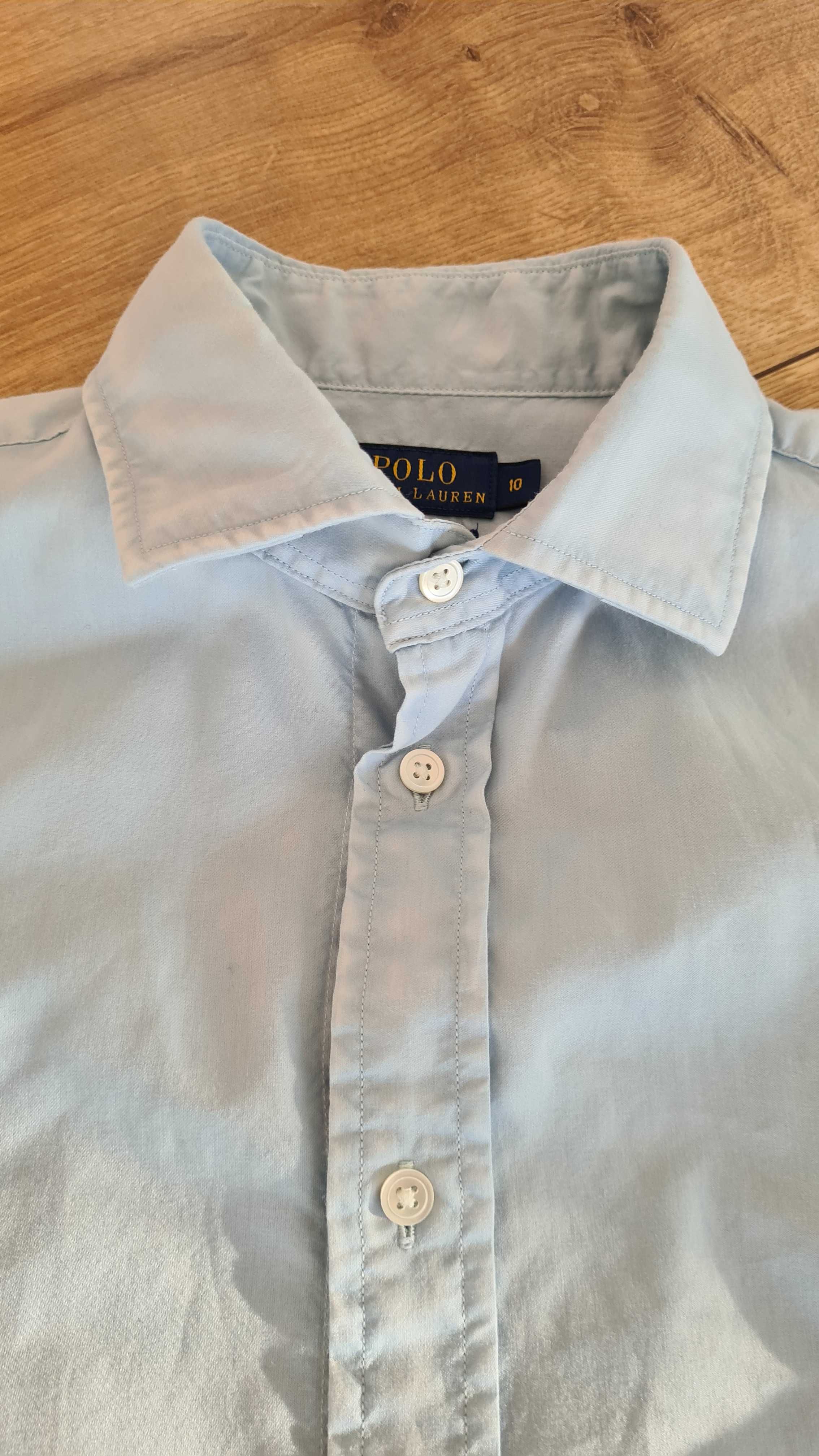 Koszula Polo Ralph Lauren. Old money. Błękitna, Baby blue. M 38.