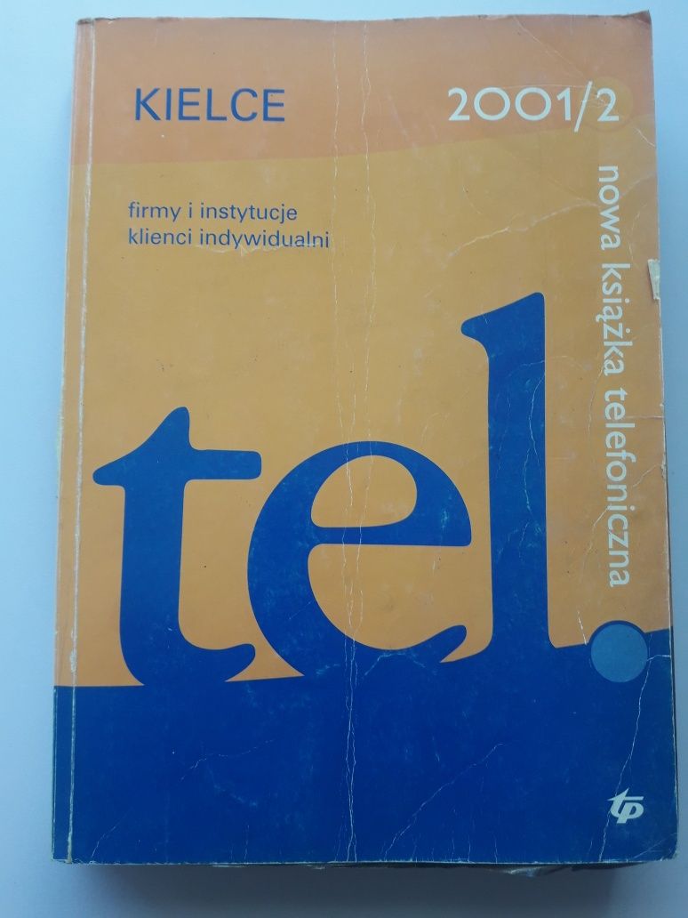 książka telefoniczna Kielce 2001/2