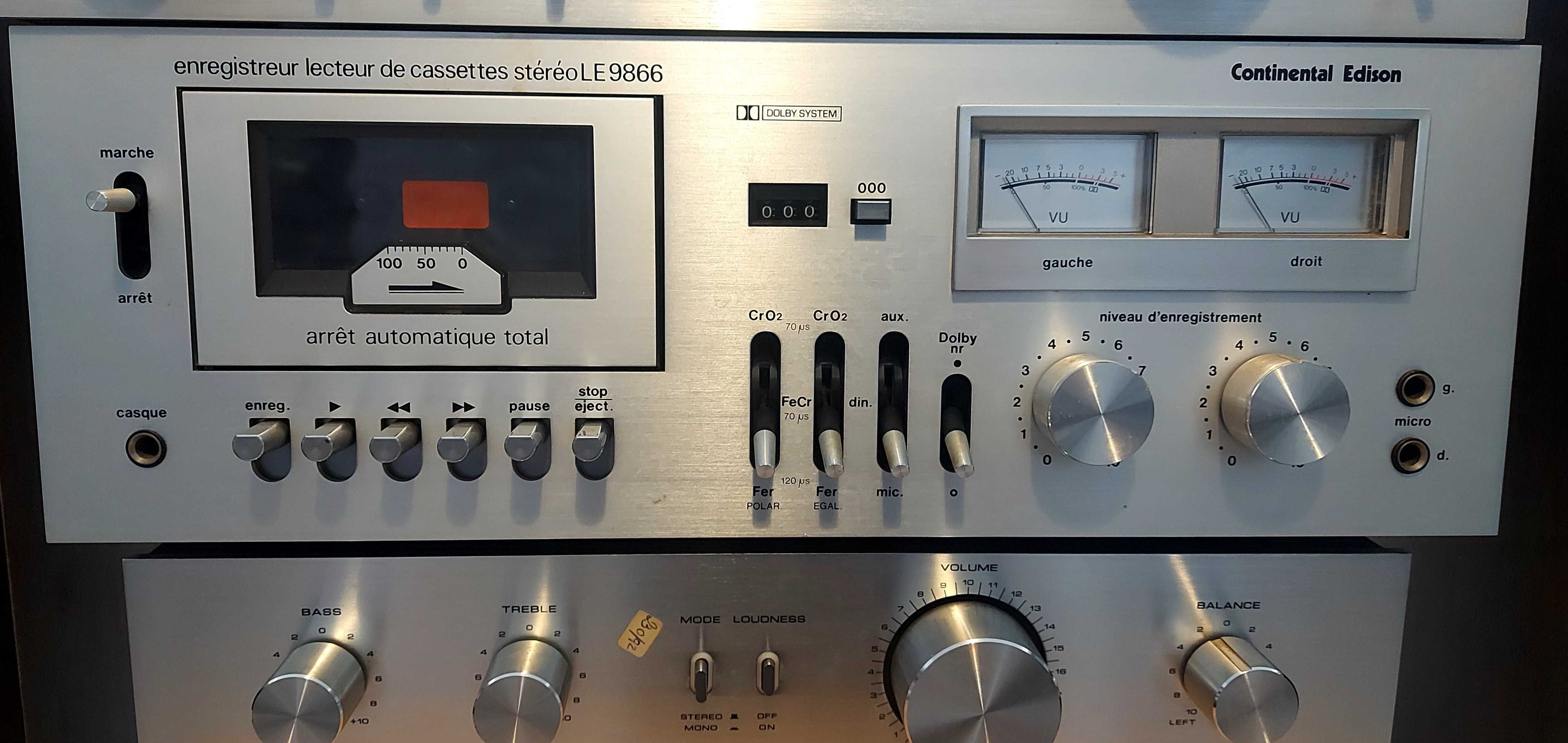 Aparelhagem Akai + Continental Edison com 2 Colunas