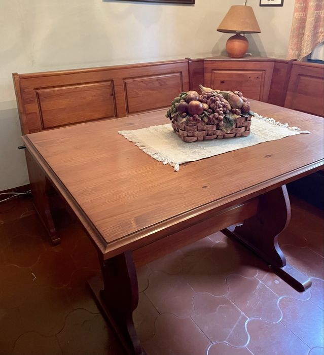 Mesa com banco de canto - Saint Claitr