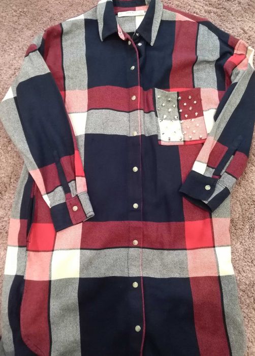 Vestido camiseiro grosso