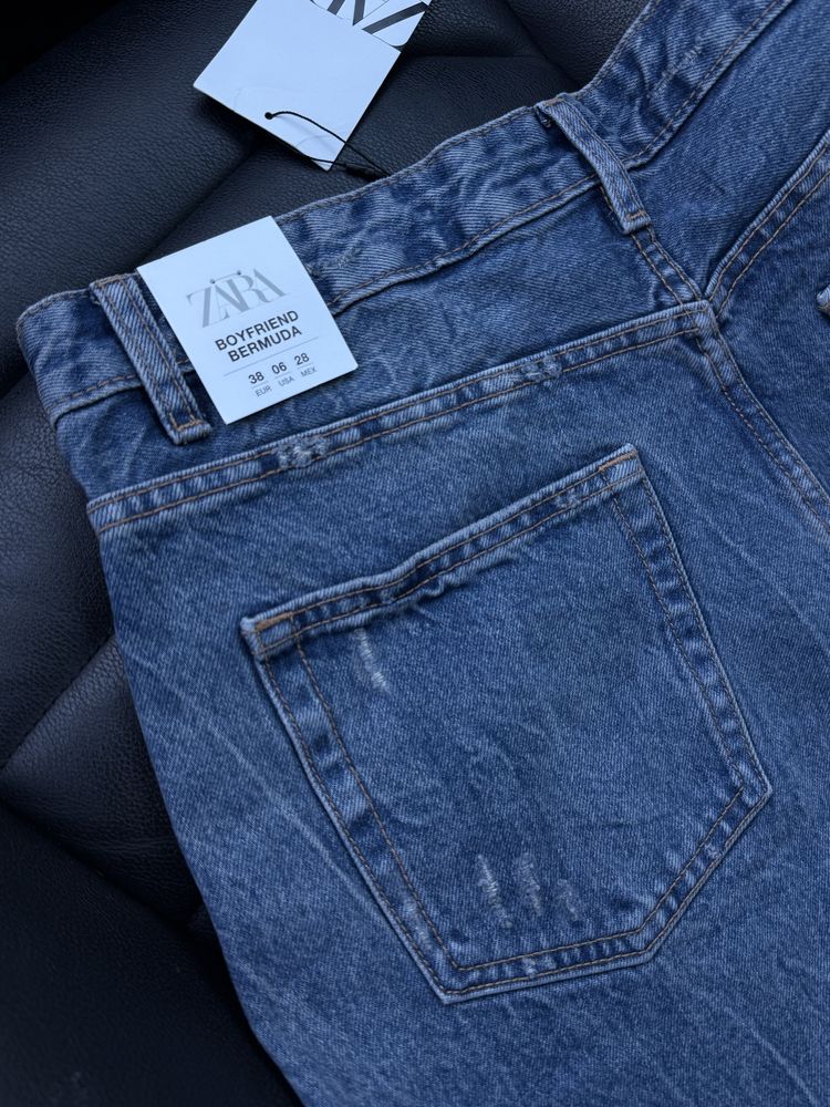 Zara джинсовые шорты бермуды 38, zara бермуди джинсові шорти М