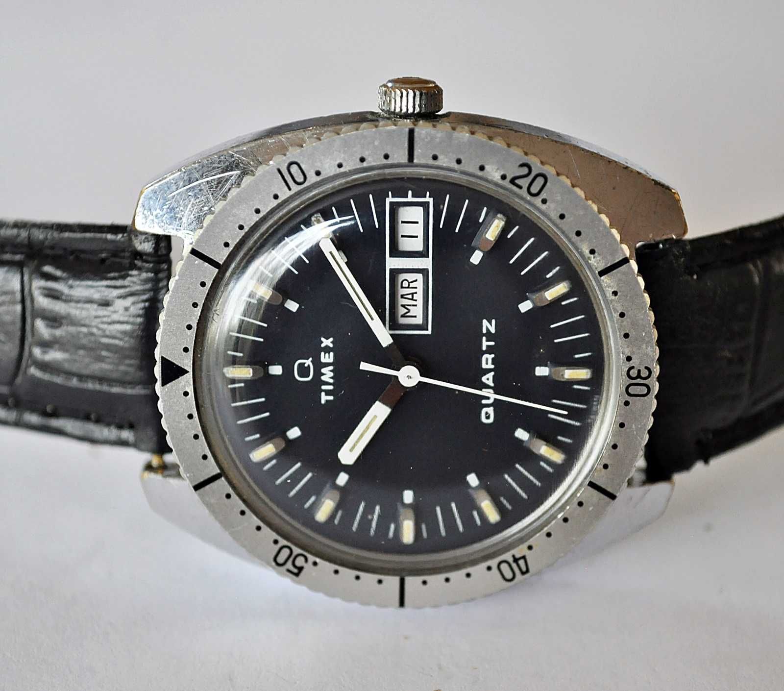 Ładny Timex Quartz,  2 x Data