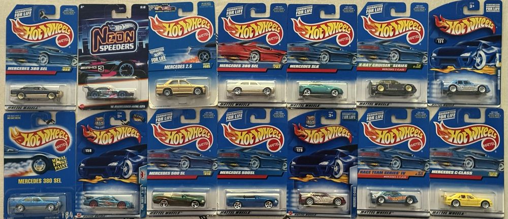 Hot Wheels Matchbox Mersedes 500e, Unimog, 220, amg sl 63, cla