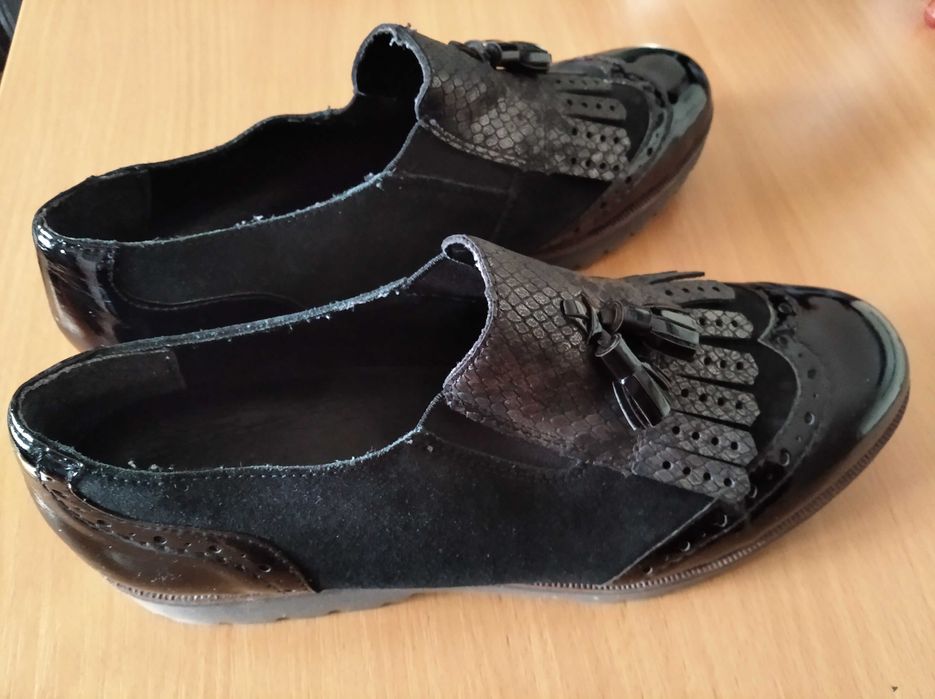 Remonte, Ремонте, чорні оксфорди, 38 розмір.