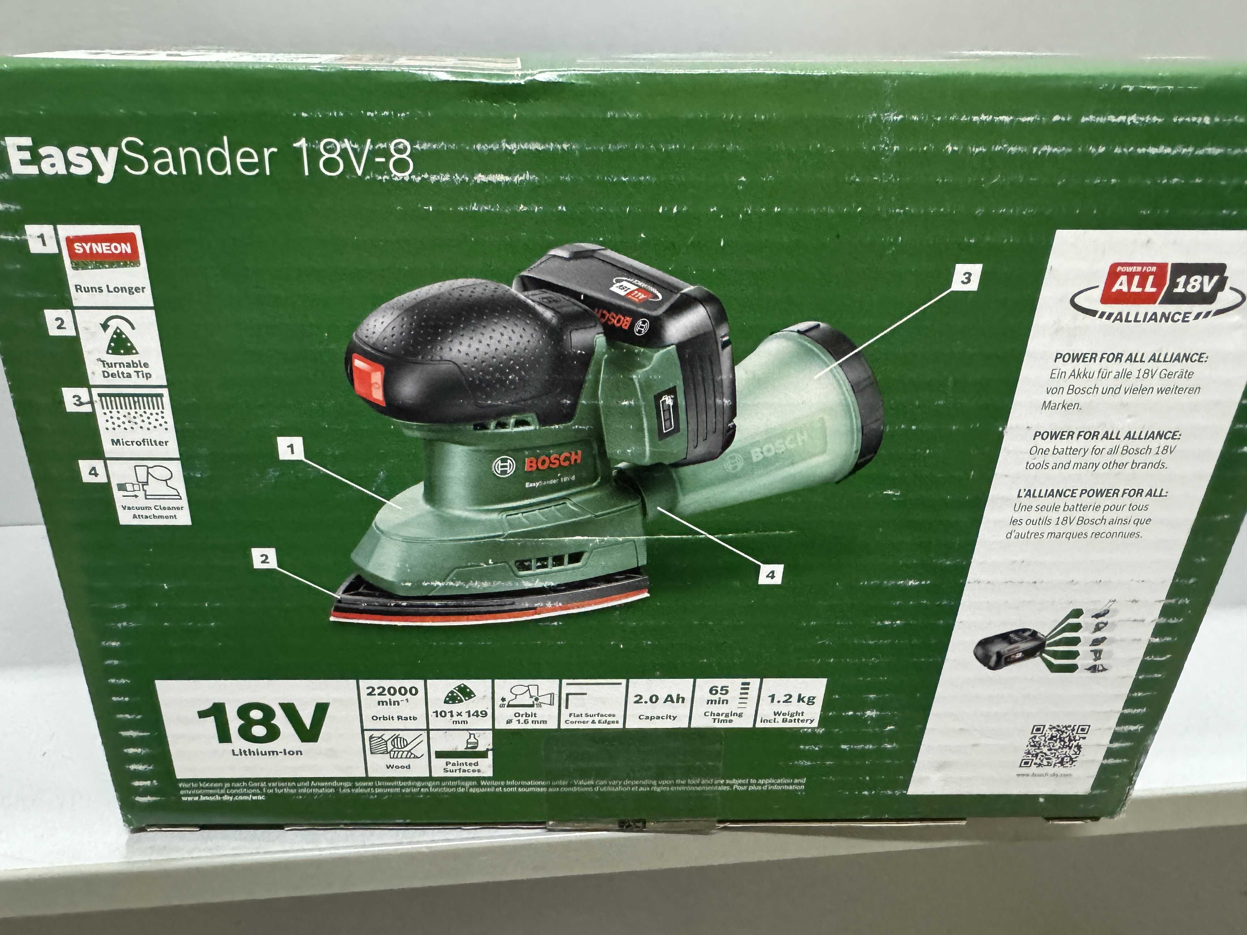 Bosch EasySander 18V-8 06033E3002 НОВАЯ! Шлифовальная машина