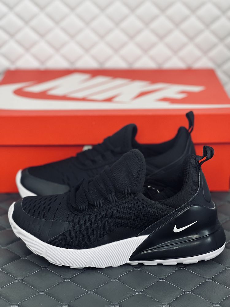 Nike air Max 270 black-white кросівки жіночі Найк 270 мужские