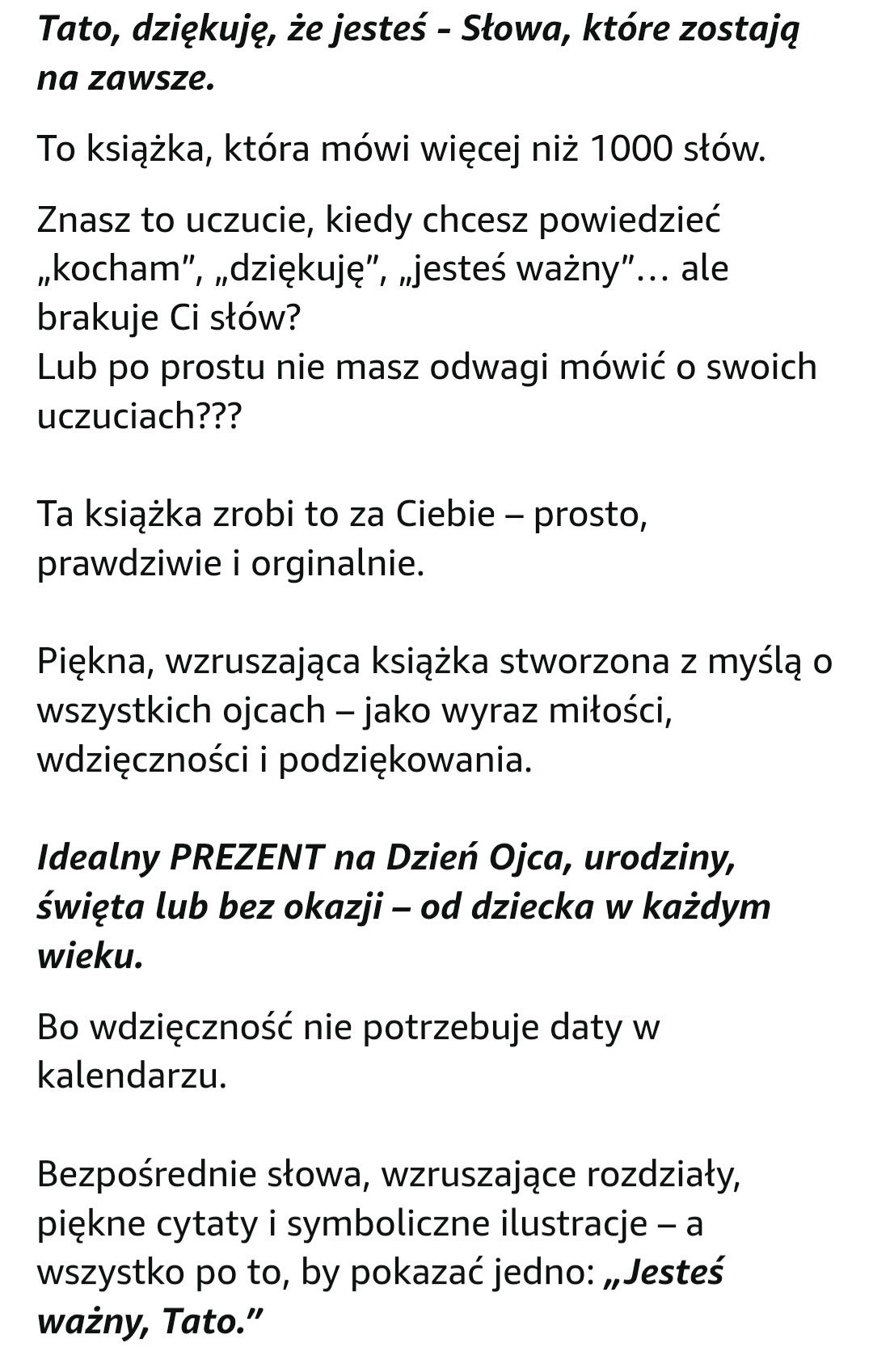 Ebook PDF Tato dziękuję, że jesteś - idealny PREZENT dla ojca