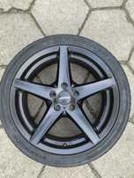 czarne felgi ronal 18 5x112 opony 225/40/18