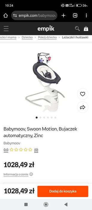 Bujaczek leżaczek babymoov